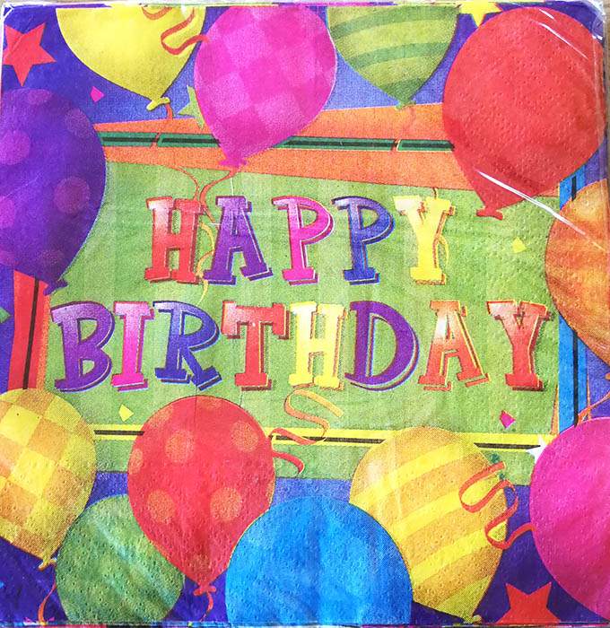 Χαρτοπετσέτες πάρτυ μπαλόνια (20 τεμ)