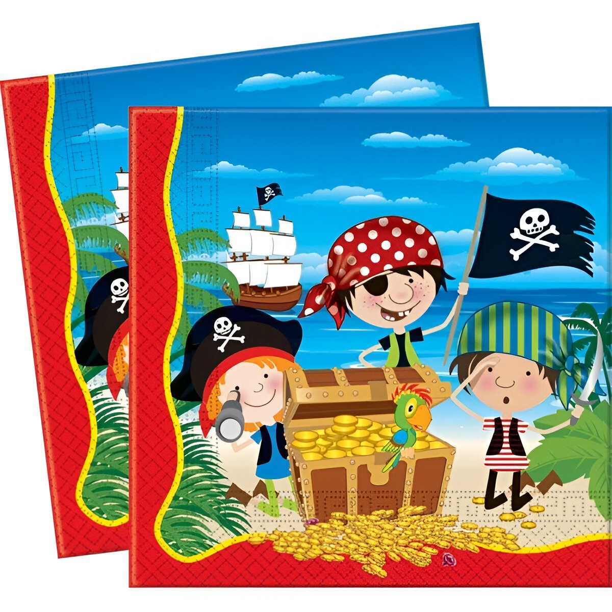 Χαρτοπετσέτες πάρτυ Πειρατές (20 τεμ)