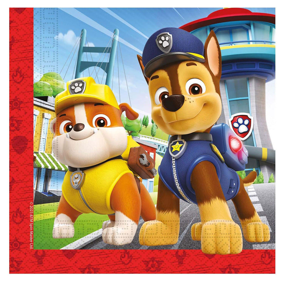 Χαρτοπετσέτες Paw Patrol - Rescue Heroes (20 τεμ)