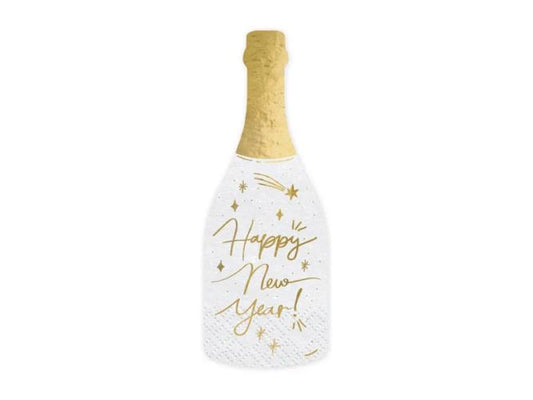 Χαρτοπετσέτες Σαμπάνια - Happy New Year (20 τεμ)