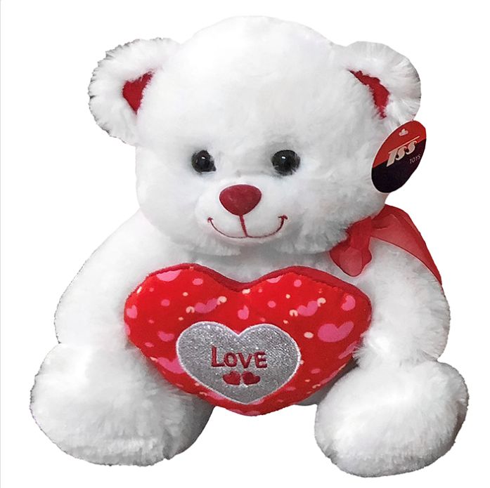 Χνουδωτό Αρκουδάκι με Kαρδιά "Love"