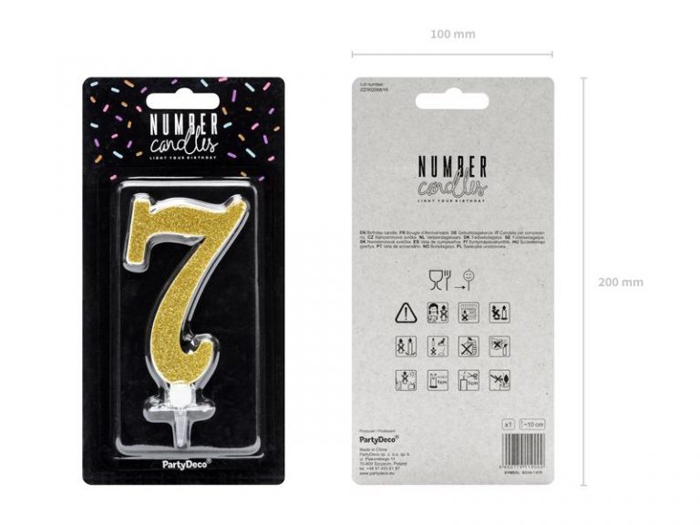 Χρυσό κεράκι αριθμός 7