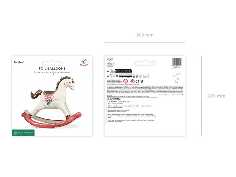 Χριστουγεννιάτικο Μπαλόνι - Κουνιστό Αλογάκι
