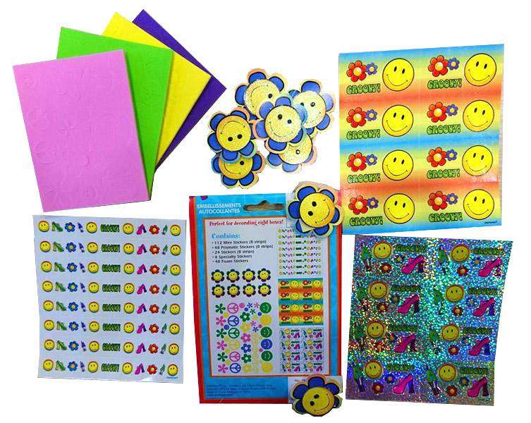 Διακοσμητικά αυτοκόλλητα Smile Face (240 τεμ)