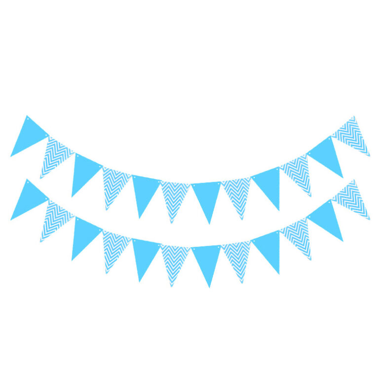 Διακοσμητικά Γαλάζια Σημαιάκια 2,5m