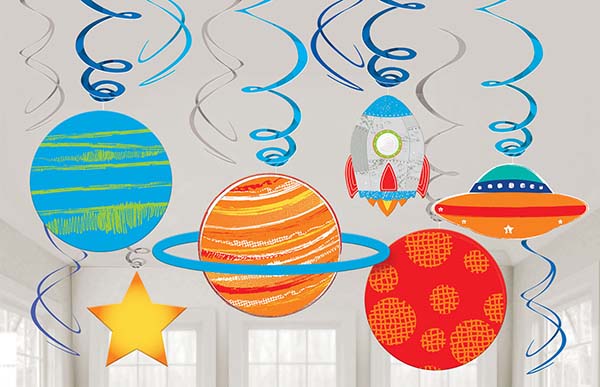 Διακοσμητικά οροφής Διάστημα (12 τεμ)