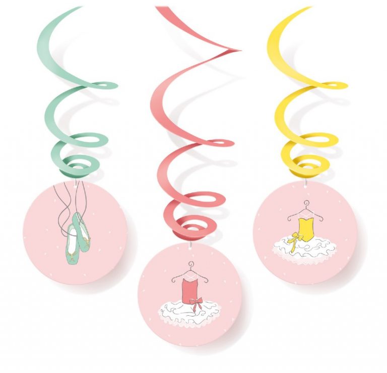 Διακοσμητικά Οροφής Swirls Μπαλαρίνα (6 τεμ)