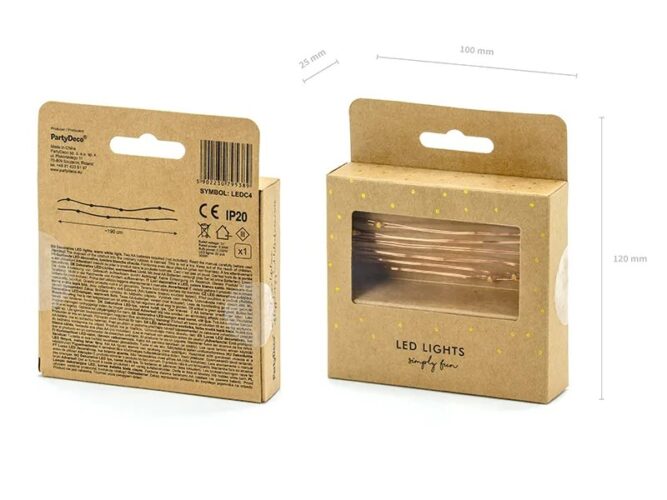 Διακοσμητικά φωτάκια LED σε σύρμα 1.90m