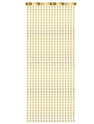 Διακοσμητική Κουρτίνα με χρυσά Αστέρια