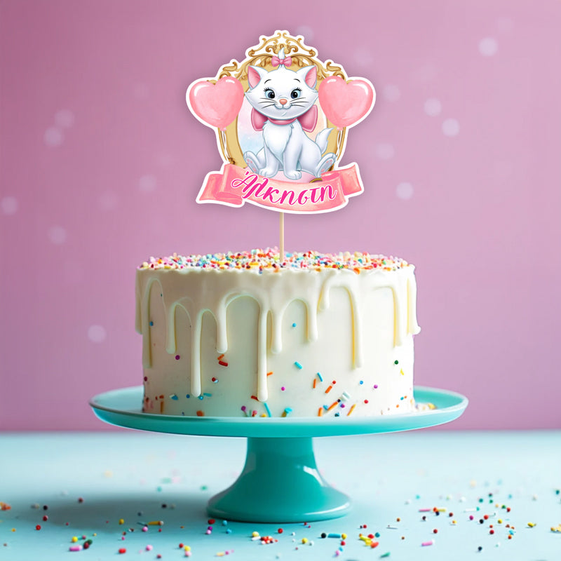Διακοσμητικό Topper Τούρτας με όνομα - Marie Αριστόγατες