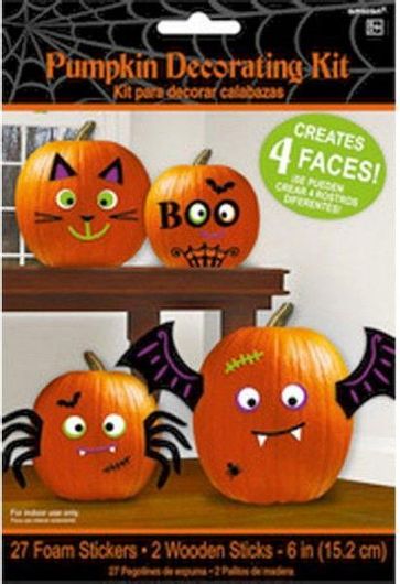 Διακοσμητικό σετ με foam για κολοκύθες (4 σετ)