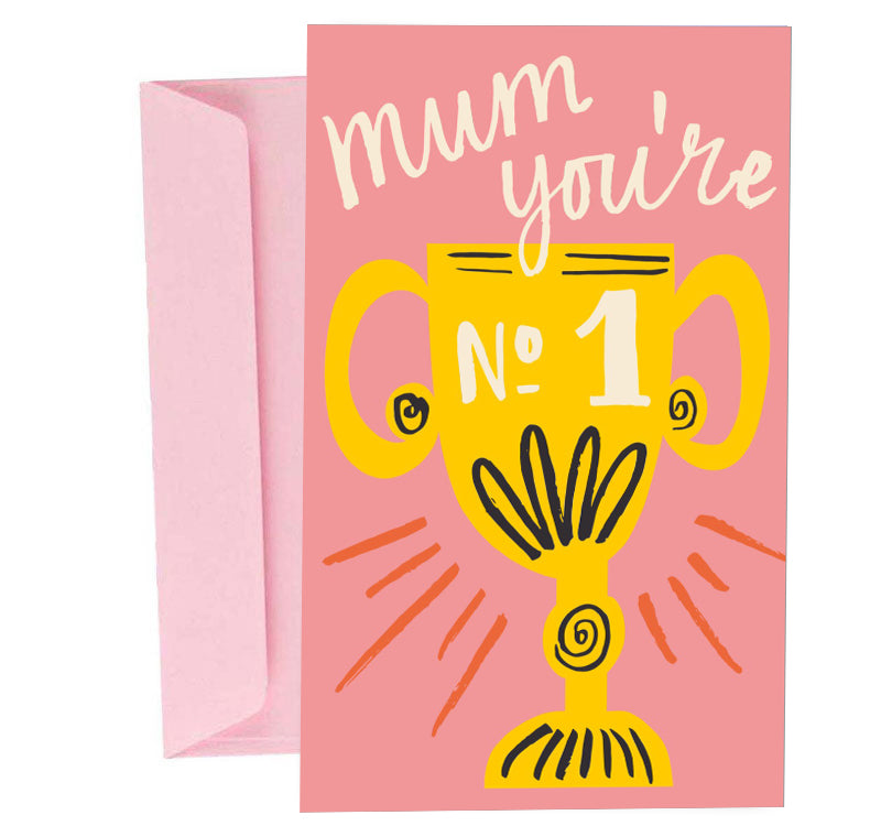Ευχετήρια Κάρτα Mom Number 1