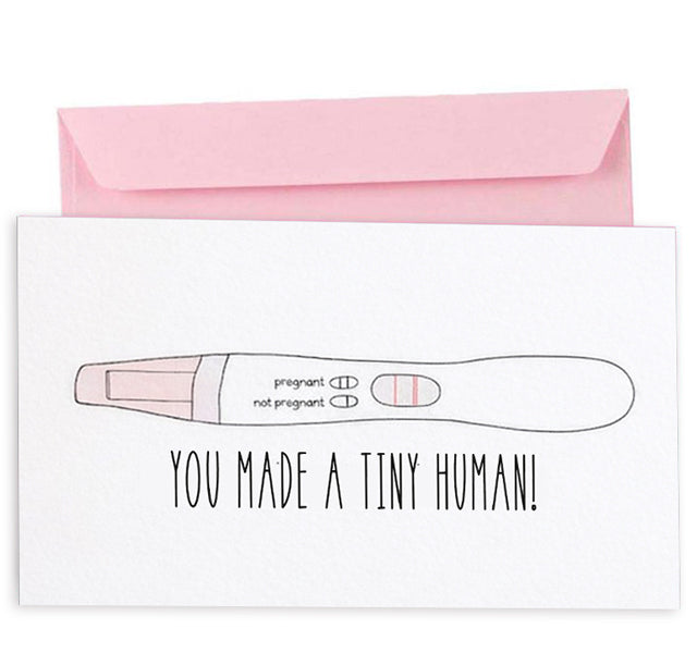 Ευχετήρια Κάρτα Εγκυμοσύνης - You Made a Tiny Human!