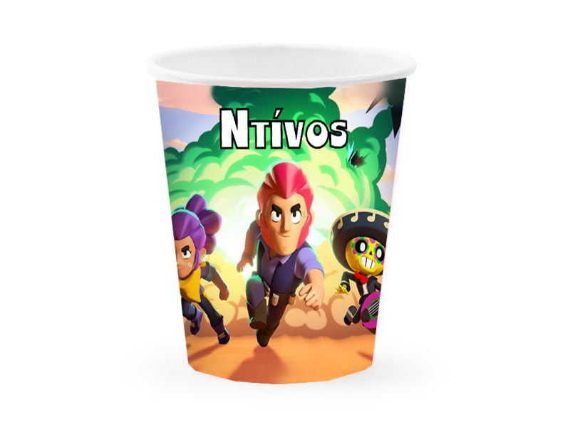 Ποτήρια με όνομα Brawl Stars (8 τεμ)
