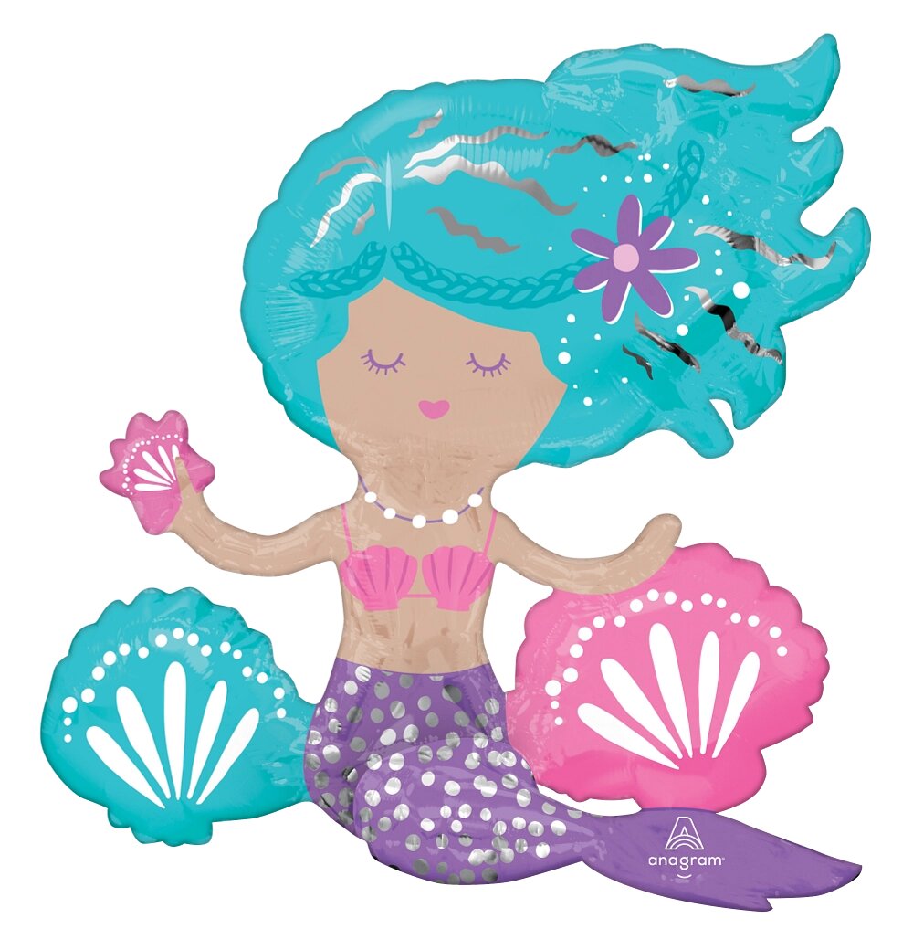 Μπαλόνι Φοιλ Multi Balloon Sitting Mermaid / 45 x 43 εκ