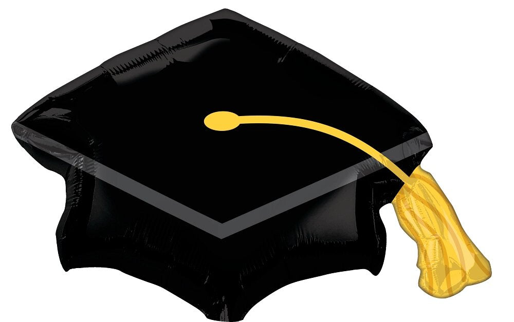 Μπαλόνι Φοιλ Black Grad Cap / 78 εκ x 55 εκ - Καπέλο αποφοίτησης