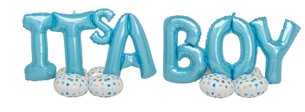 Μπαλόνι Φοιλ AirLoonz Decor Kit It's a Boy / 269 x 66 εκ