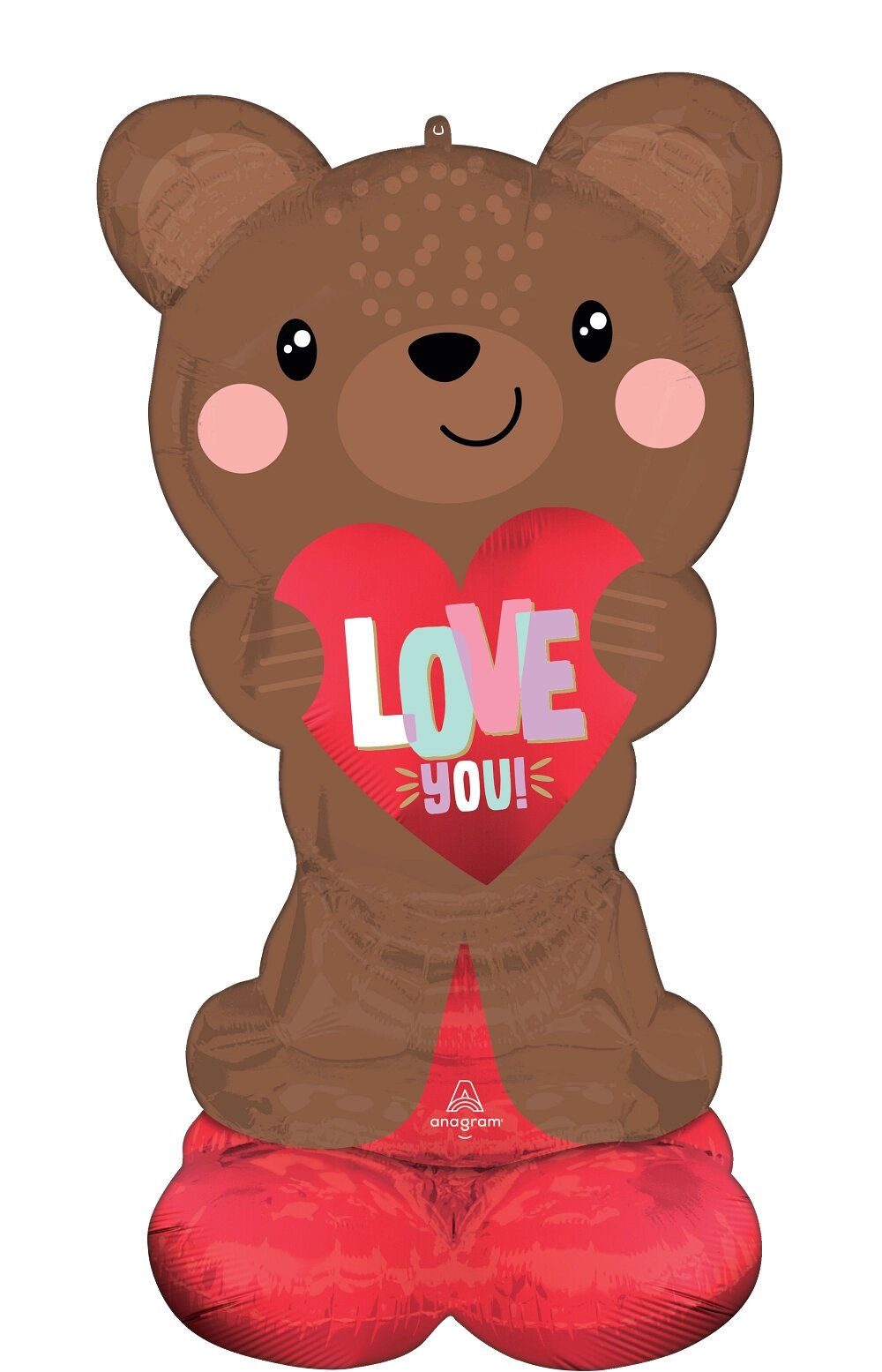 Μπαλόνι φοιλ AirLoonz Satin Brown Love Bear / 68εκ x 124εκ