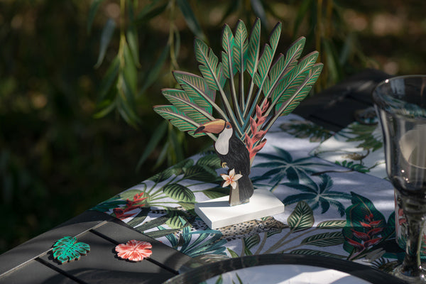 Επιτραπέζιο ξύλινο διακοσμητικό Tropical Tucan