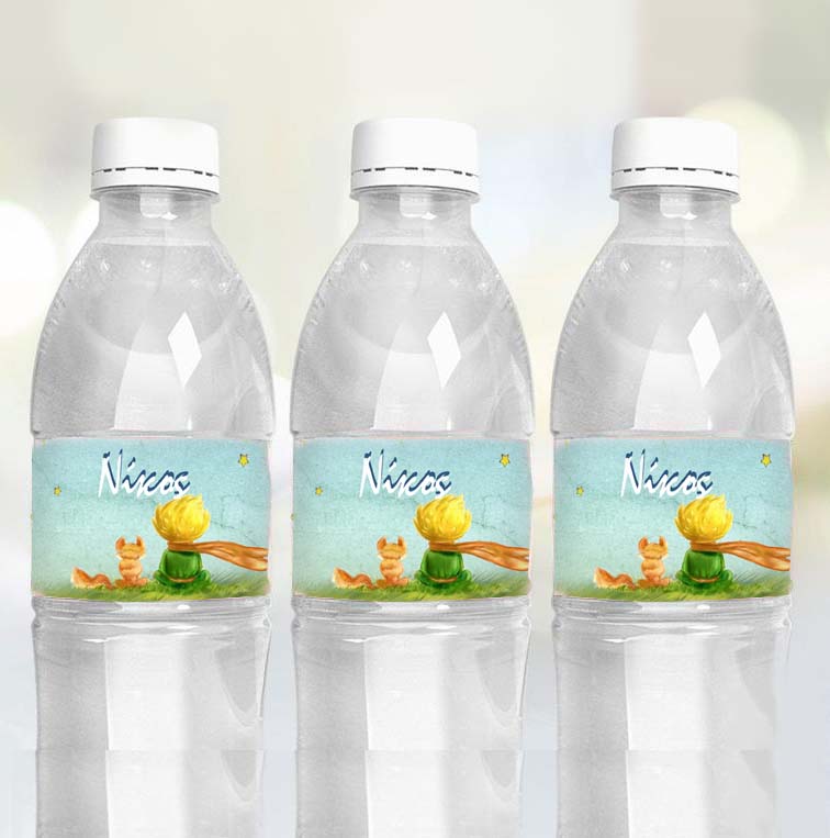 Ετικέτες για μπουκάλια νερού Μικρός Πρίγκιπας (8 τεμ)