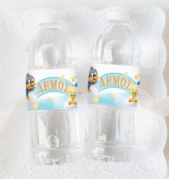 Ετικέτες για μπουκάλια νερού Baby Looney Tunes (8 τεμ)