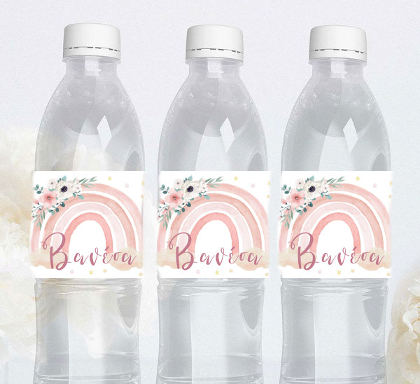 Ετικέτες για μπουκάλια Ουράνιο Τόξο κορίτσι (8 τεμ)