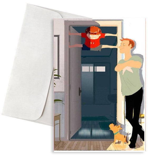 Ευχετήρια Κάρτα Μπαμπάς και Γιος