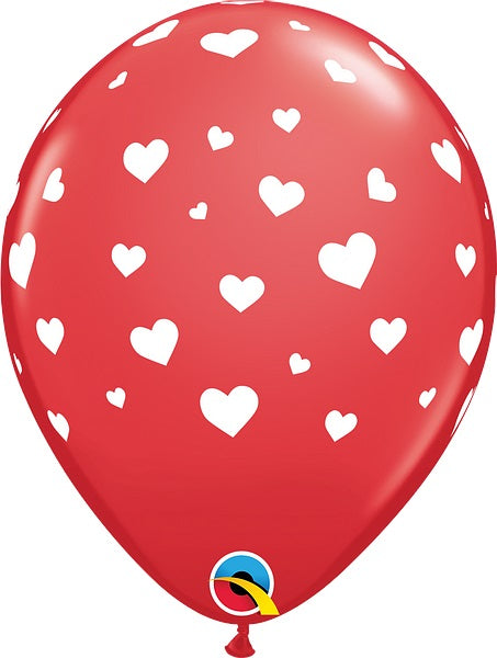 Μπαλόνια Λάτεξ 11 Random Hearts-A-Round / 6 τεμ