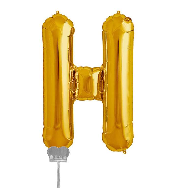 Mini Μπαλόνια Γράμματα Χρυσό 18cm