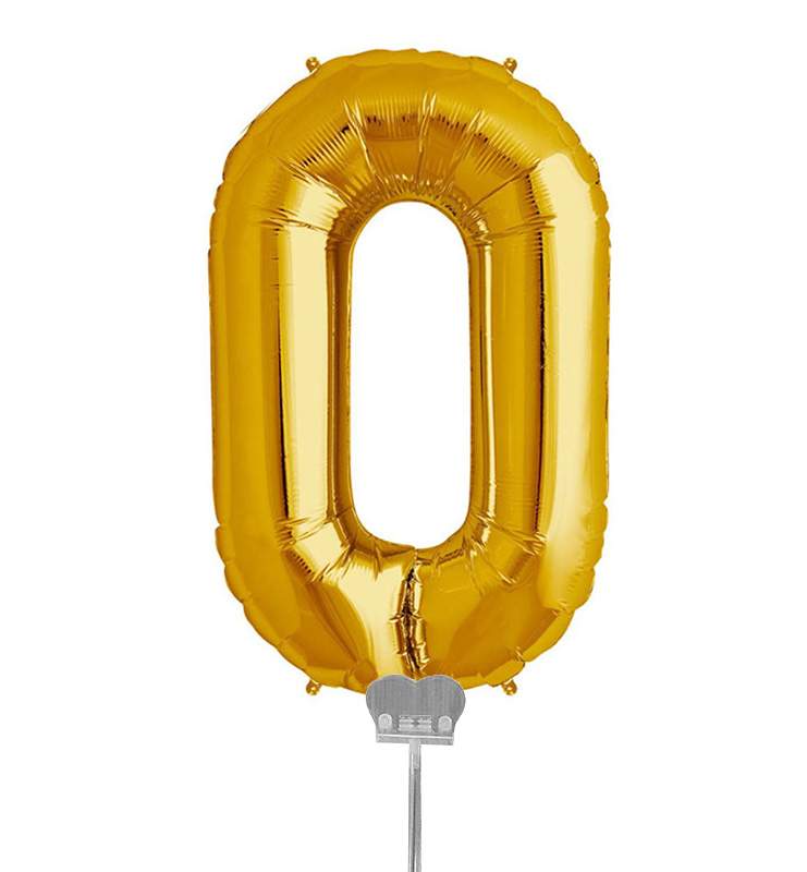 Mini Μπαλόνια Γράμματα Χρυσό 18cm