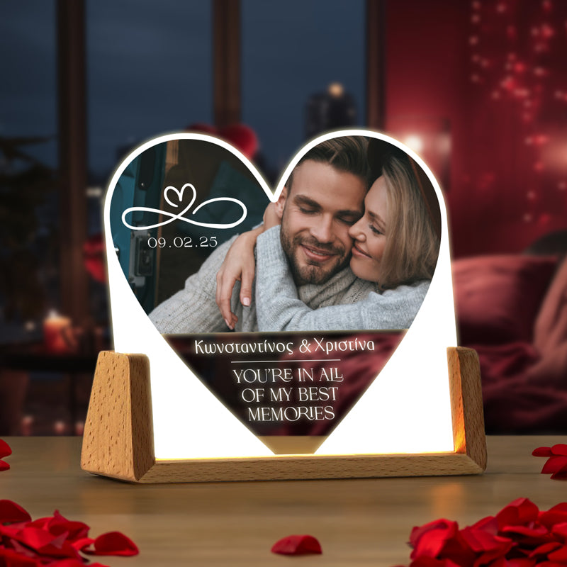 Φωτιστικό led με Φωτογραφία - Best Memories