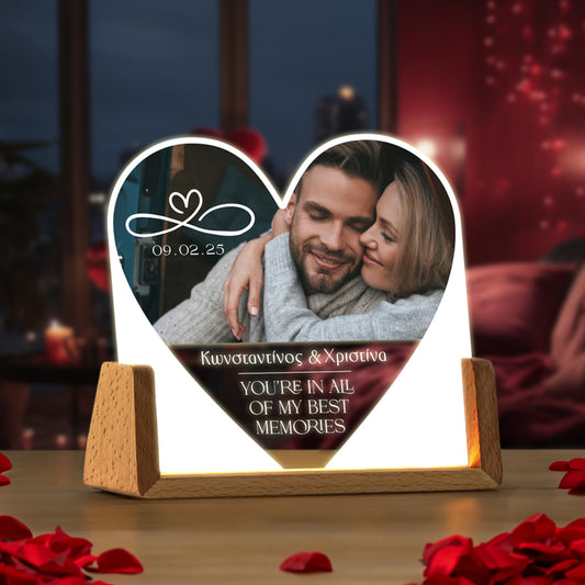 Φωτιστικό led με Φωτογραφία - Best Memories