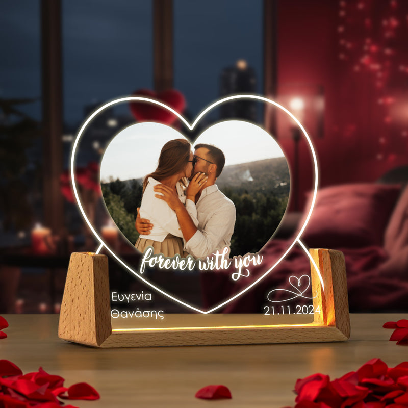 Φωτιστικό led με Φωτογραφία - Forever Heart