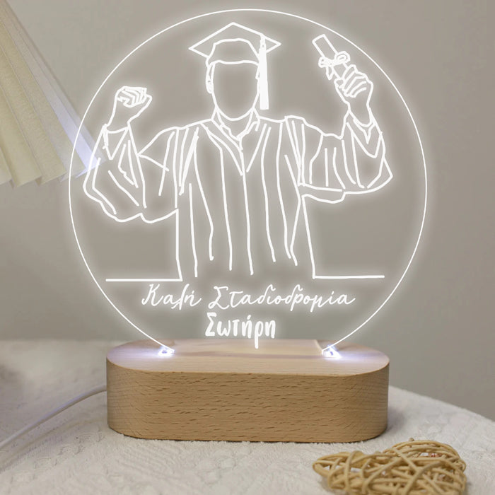 Φωτιστικό led με βάση - Αποφοίτηση για αγόρι