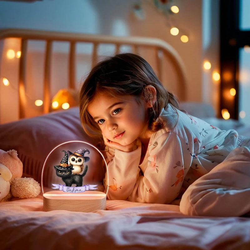 Φωτιστικό led με βάση για το Halloween - Spooky Ζωάκια