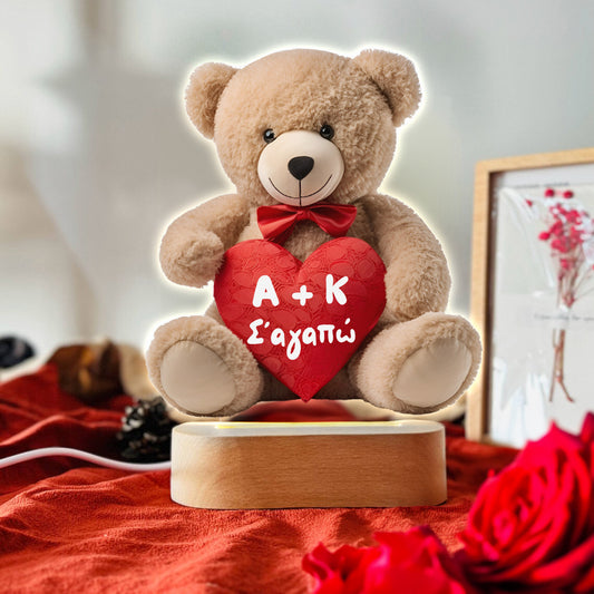 Φωτιστικό led με βάση - Teddy Love