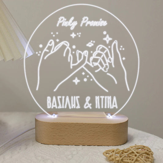 Φωτιστικό led plexiglass - Pinky Promise