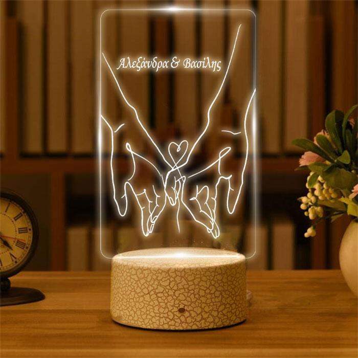 Φωτιστικό led plexiglass - Take my hand