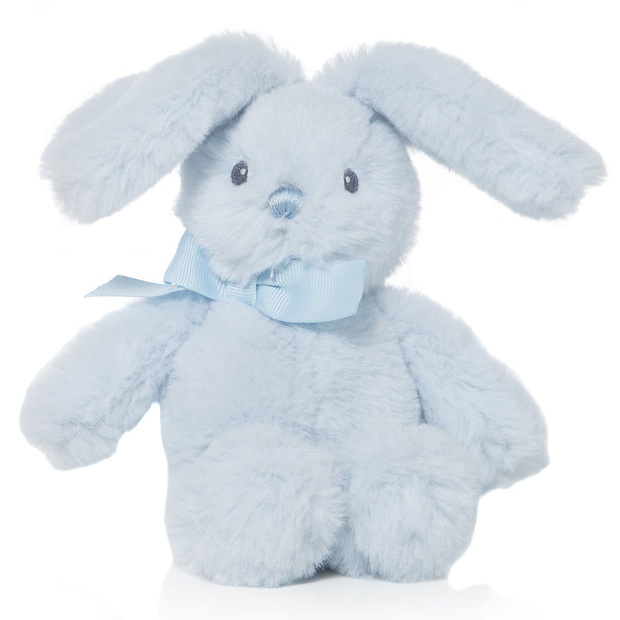 Γαλάζιο Λούτρινο Κουνελάκι με κουδουνίστρα
