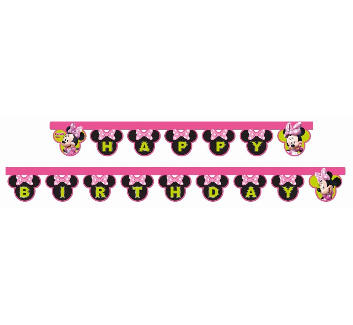 Γιρλάντα "Happy Birthday" Minnie Mouse