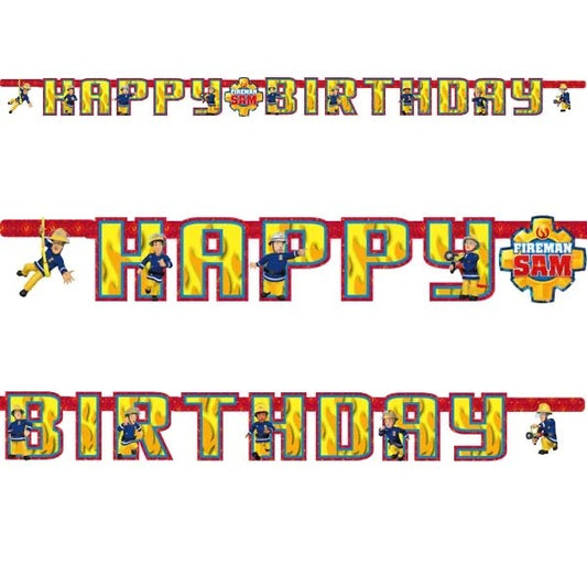 Γιρλάντα "Happy Birthday"  Πυροσβέστης Sam