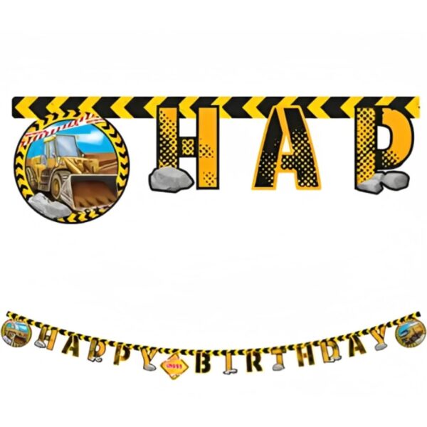 Γιρλάντα Γενεθλίων Μπουλντόζες 200cm