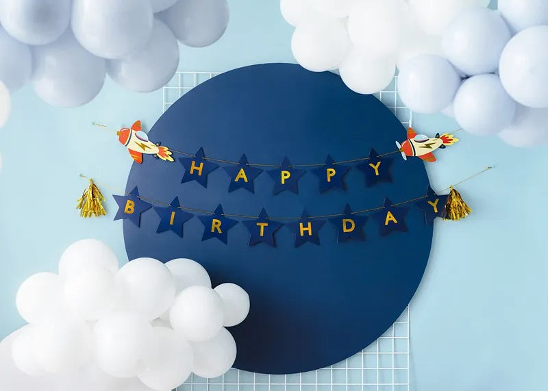 Γιρλάντα Happy Birthday Αεροπλανάκι 2,5m