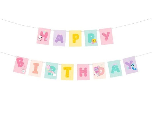 Γιρλάντα Happy Birthday Gabby's Dollhouse