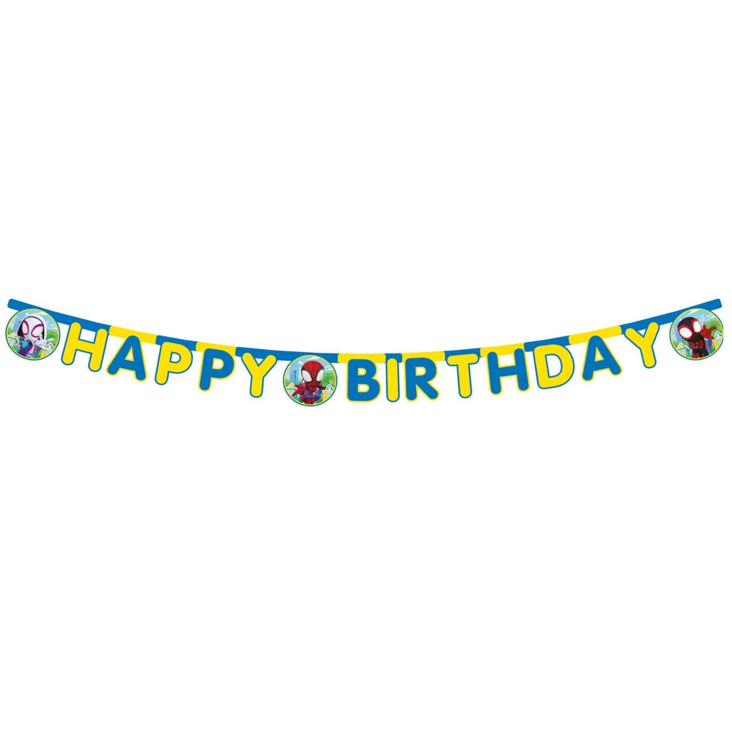 Γιρλάντα Happy Birthday - Spidey & His Amazing Friends 200cm