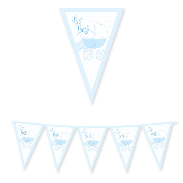 Τριγωνικά Σημαιάκια - It's A Boy (3m)