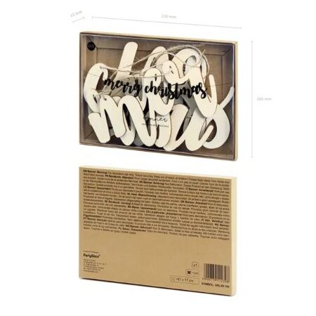 Γιρλάντα ξύλινη - Merry Christmas