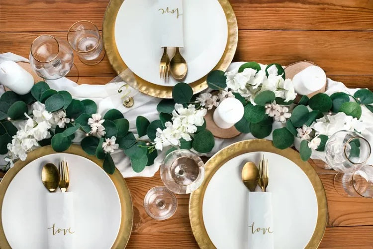 Γιρλάντα με LED από φύλλα Ευκάλυπτου 200cm