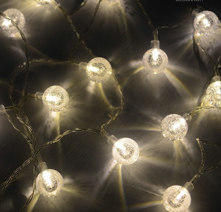 Γιρλάντα με φωτάκια LED μπάλες 3m