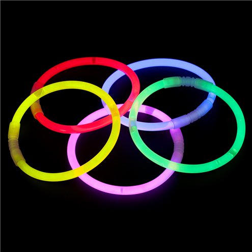 Glow Bραχιόλια που φωσφορίζουν (10 τεμ)
